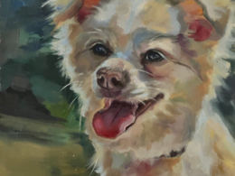 Chihuahua Elegance oil painting by Lana Zueva