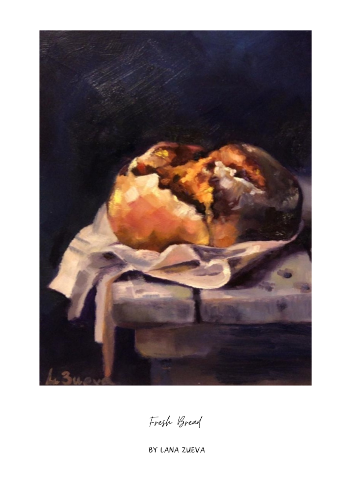 fresh bread art print by lana zueva A1