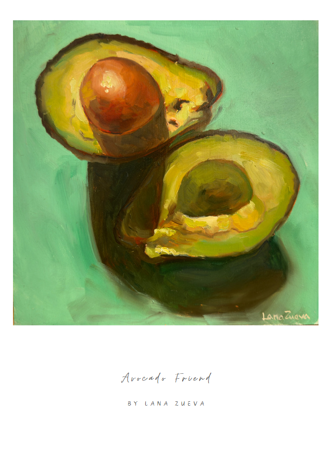avocado friends art prints by lana zueva artist