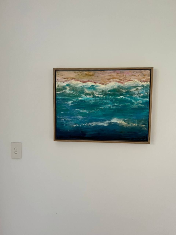 ocean two iol painting by lana Zueva
