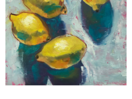 Juicy Lemons art print by Lana Zueva